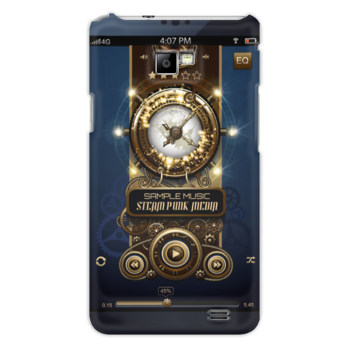 Заказать чехол для Samsung в Москве. Чехол для Samsung Galaxy S2 Стимпанк-музыка от Hardgott - готовые дизайны и нанесение принтов.