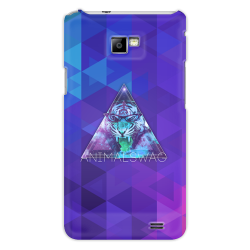 Заказать чехол для Samsung в Москве. Чехол для Samsung Galaxy S2 "ANIMALSWAG II" collection: Tiger от Octopuslabel - готовые дизайны и нанесение принтов.