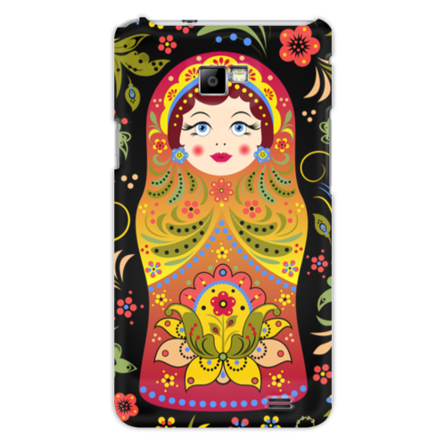 Заказать чехол для Samsung в Москве. Чехол для Samsung Galaxy S2 Матрёшка от Ирина - готовые дизайны и нанесение принтов.