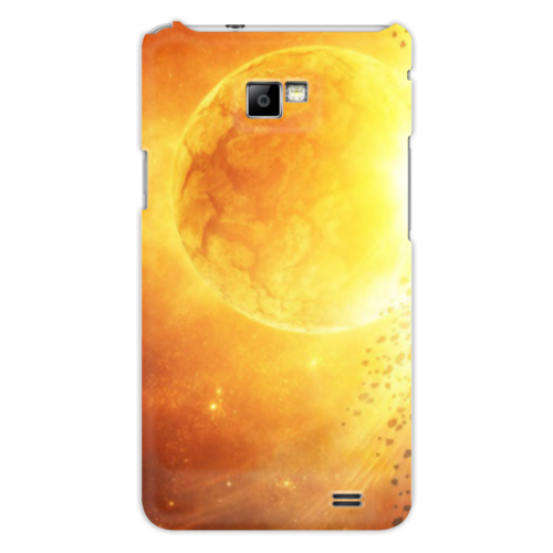 Заказать чехол для Samsung в Москве. Чехол для Samsung Galaxy S2 The Sun от The Spaceway  - готовые дизайны и нанесение принтов.