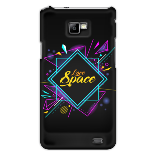 Заказать чехол для Samsung в Москве. Чехол для Samsung Galaxy S2 Love Space от The Spaceway  - готовые дизайны и нанесение принтов.
