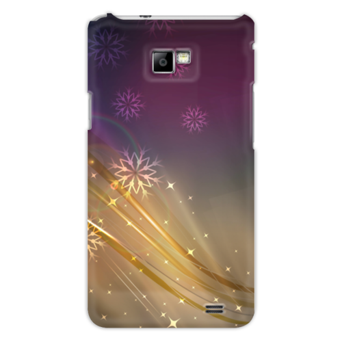 Заказать чехол для Samsung в Москве. Чехол для Samsung Galaxy S2 Снежная фантазия от Ирина - готовые дизайны и нанесение принтов.