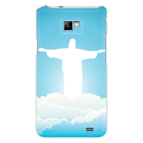 Заказать чехол для Samsung в Москве. Чехол для Samsung Galaxy S2 Иисус Христос от god - готовые дизайны и нанесение принтов.