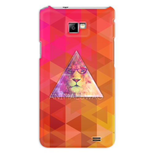 Заказать чехол для Samsung в Москве. Чехол для Samsung Galaxy S2 "ANIMALSWAG II" collection: Lion от Octopuslabel - готовые дизайны и нанесение принтов.