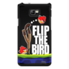 Заказать чехол для Samsung в Москве. Чехол для Samsung Galaxy S2 Flip The Bird от game-fan - готовые дизайны и нанесение принтов.