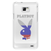 Заказать чехол для Samsung в Москве. Чехол для Samsung Galaxy S2 Playboy Россия от PlayboyRussia.com - готовые дизайны и нанесение принтов.