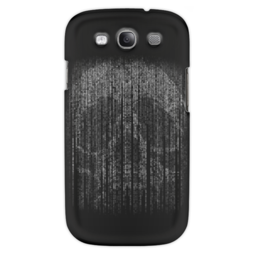 Заказать чехол для Samsung в Москве. Чехол для Samsung Galaxy S3 Голограмма череп от weeert - готовые дизайны и нанесение принтов.
