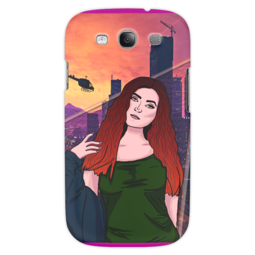 Заказать чехол для Samsung в Москве. Чехол для Samsung Galaxy S3 ГТА Девушка от katayt96@yandex.ru - готовые дизайны и нанесение принтов.