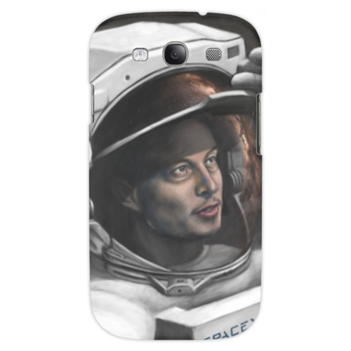 Заказать чехол для Samsung в Москве. Чехол для Samsung Galaxy S3 SpaceX от The Spaceway  - готовые дизайны и нанесение принтов.