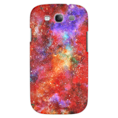 Заказать чехол для Samsung в Москве. Чехол для Samsung Galaxy S3 Orange Space от Henry Stark - готовые дизайны и нанесение принтов.