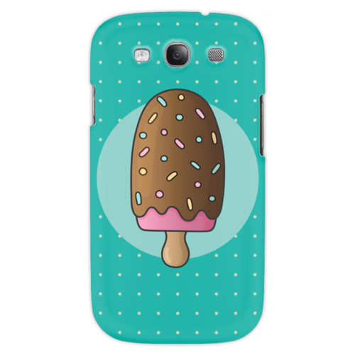 Заказать чехол для Samsung в Москве. Чехол для Samsung Galaxy S3 Мороженое от Antaya - готовые дизайны и нанесение принтов.