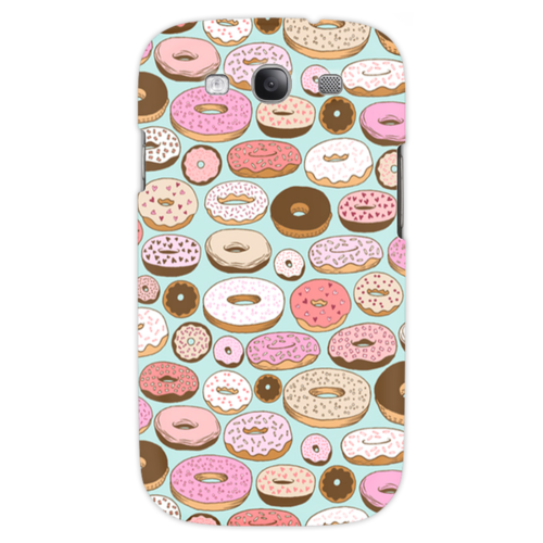 Заказать чехол для Samsung в Москве. Чехол для Samsung Galaxy S3 Пончики от huliadevika - готовые дизайны и нанесение принтов.