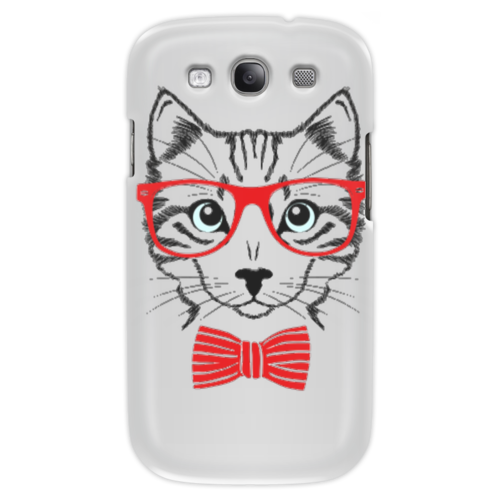 Заказать чехол для Samsung в Москве. Чехол для Samsung Galaxy S3 Кошка от YellowCloverShop - готовые дизайны и нанесение принтов.
