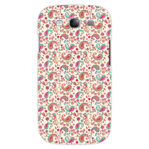 Заказать чехол для Samsung в Москве. Чехол для Samsung Galaxy S3 Пейсли (Яркий) от Аня Лукьянова - готовые дизайны и нанесение принтов.