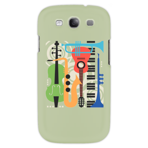 Заказать чехол для Samsung в Москве. Чехол для Samsung Galaxy S3 Музыкальные инструменты от Александр Гришин - готовые дизайны и нанесение принтов.