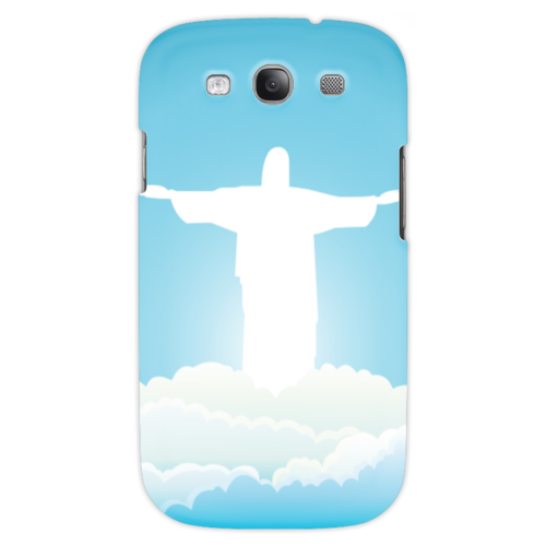 Заказать чехол для Samsung в Москве. Чехол для Samsung Galaxy S3 Иисус Христос от god - готовые дизайны и нанесение принтов.