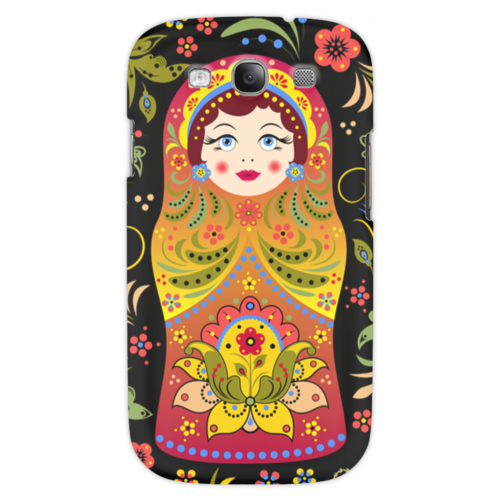Заказать чехол для Samsung в Москве. Чехол для Samsung Galaxy S3 Матрёшка от Ирина - готовые дизайны и нанесение принтов.
