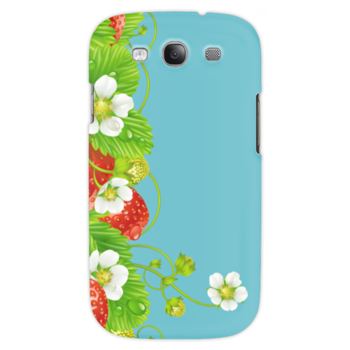 Заказать чехол для Samsung в Москве. Чехол для Samsung Galaxy S3 Земляничная поляна от Виктор Гришин - готовые дизайны и нанесение принтов.