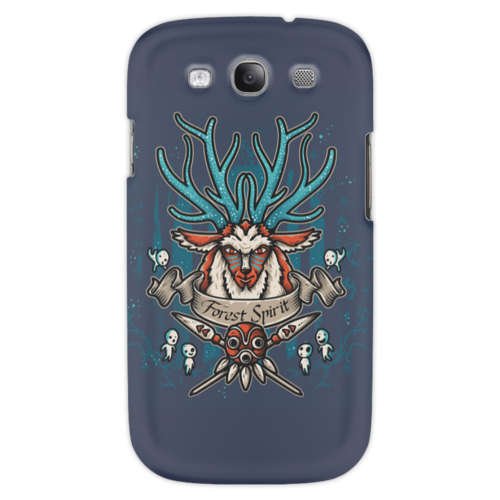 Заказать чехол для Samsung в Москве. Чехол для Samsung Galaxy S3 Forest Spirit. Лесной Дух от Виктор Гришин - готовые дизайны и нанесение принтов.