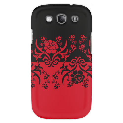 Заказать чехол для Samsung в Москве. Чехол для Samsung Galaxy S3 Красно-черное от valezar - готовые дизайны и нанесение принтов.
