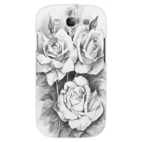 Заказать чехол для Samsung в Москве. Чехол для Samsung Galaxy S3 розы от NAREK - готовые дизайны и нанесение принтов.