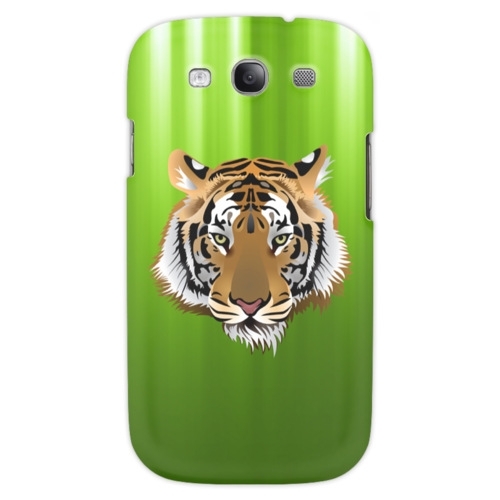 Заказать чехол для Samsung в Москве. Чехол для Samsung Galaxy S3 Взгляд тигра от Виктор Гришин - готовые дизайны и нанесение принтов.
