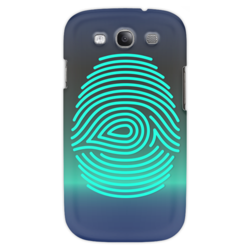 Заказать чехол для Samsung в Москве. Чехол для Samsung Galaxy S3 Отпечаток пальца от BeliySlon - готовые дизайны и нанесение принтов.