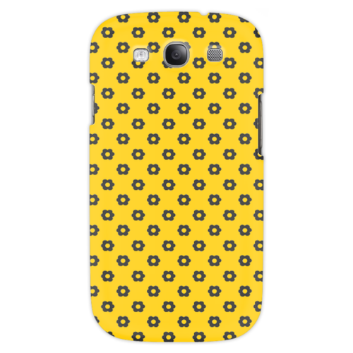 Заказать чехол для Samsung в Москве. Чехол для Samsung Galaxy S3 Black Flower от Елена Гришина - готовые дизайны и нанесение принтов.