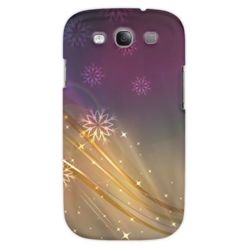 Заказать чехол для Samsung в Москве. Чехол для Samsung Galaxy S3 Снежная фантазия от Ирина - готовые дизайны и нанесение принтов.