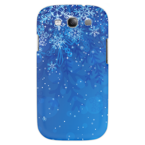 Заказать чехол для Samsung в Москве. Чехол для Samsung Galaxy S3 Снежинки от Елена Гришина - готовые дизайны и нанесение принтов.
