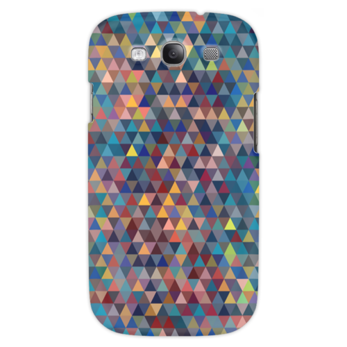 Заказать чехол для Samsung в Москве. Чехол для Samsung Galaxy S3 Разноцветные треугольники  от Анна Андреева - готовые дизайны и нанесение принтов.