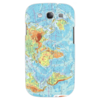 Заказать чехол для Samsung в Москве. Чехол для Samsung Galaxy S3 Карта мира от Елена Гришина - готовые дизайны и нанесение принтов.