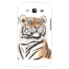 Заказать чехол для Samsung в Москве. Чехол для Samsung Galaxy S3 Взгляд тигра от tigerda  - готовые дизайны и нанесение принтов.