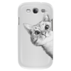 Заказать чехол для Samsung в Москве. Чехол для Samsung Galaxy S3 Любопытный кот от mug-shop - готовые дизайны и нанесение принтов.