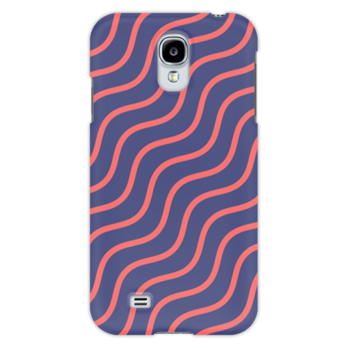 Заказать чехол для Samsung в Москве. Чехол для Samsung Galaxy S4 Волнистый от BeliySlon - готовые дизайны и нанесение принтов.