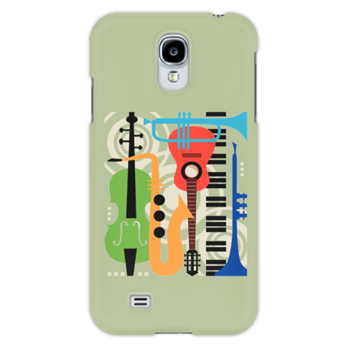 Заказать чехол для Samsung в Москве. Чехол для Samsung Galaxy S4 Музыкальные инструменты от Александр Гришин - готовые дизайны и нанесение принтов.