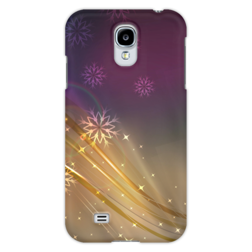 Заказать чехол для Samsung в Москве. Чехол для Samsung Galaxy S4 Снежная фантазия от Ирина - готовые дизайны и нанесение принтов.
