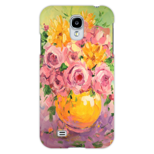 Заказать чехол для Samsung в Москве. Чехол для Samsung Galaxy S4 Яркие цветы от dekuzmin5 - готовые дизайны и нанесение принтов.