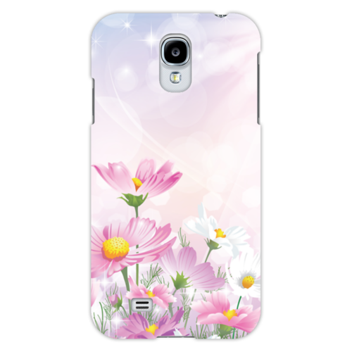 Заказать чехол для Samsung в Москве. Чехол для Samsung Galaxy S4 Цветочки от Ирина - готовые дизайны и нанесение принтов.
