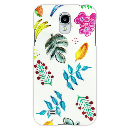 Заказать чехол для Samsung в Москве. Чехол для Samsung Galaxy S4 Фрукты от mrs-snit@yandex.ru - готовые дизайны и нанесение принтов.