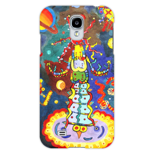 Заказать чехол для Samsung в Москве. Чехол для Samsung Galaxy S4 Космический арт от Рисуя Добро - готовые дизайны и нанесение принтов.