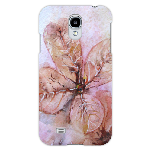 Заказать чехол для Samsung в Москве. Чехол для Samsung Galaxy S4 Прозрачный осенний цветок от Anna Lomachenko - готовые дизайны и нанесение принтов.