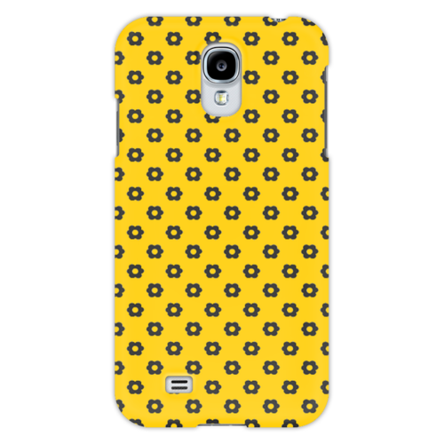 Заказать чехол для Samsung в Москве. Чехол для Samsung Galaxy S4 Black Flower от Елена Гришина - готовые дизайны и нанесение принтов.