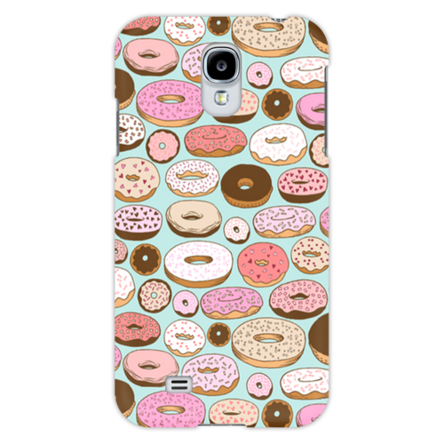 Заказать чехол для Samsung в Москве. Чехол для Samsung Galaxy S4 Пончики от huliadevika - готовые дизайны и нанесение принтов.