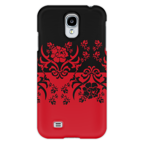 Заказать чехол для Samsung в Москве. Чехол для Samsung Galaxy S4 Красно-черное от valezar - готовые дизайны и нанесение принтов.