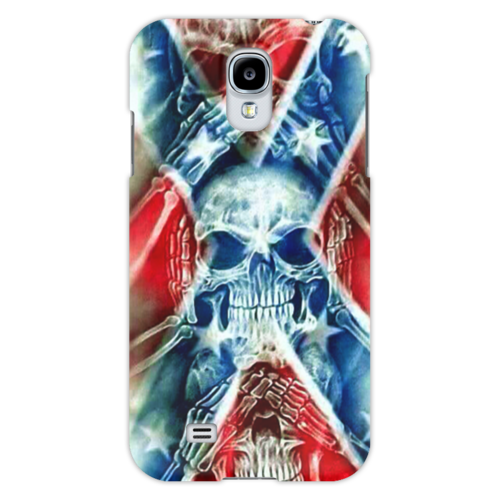Заказать чехол для Samsung в Москве. Чехол для Samsung Galaxy S4 Флаг Конфедерации США от Leichenwagen - готовые дизайны и нанесение принтов.