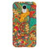 Заказать чехол для Samsung в Москве. Чехол для Samsung Galaxy S4 Растительный дудл узор от Antaya - готовые дизайны и нанесение принтов.
