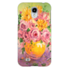 Заказать чехол для Samsung в Москве. Чехол для Samsung Galaxy S4 Яркие цветы от dekuzmin5 - готовые дизайны и нанесение принтов.