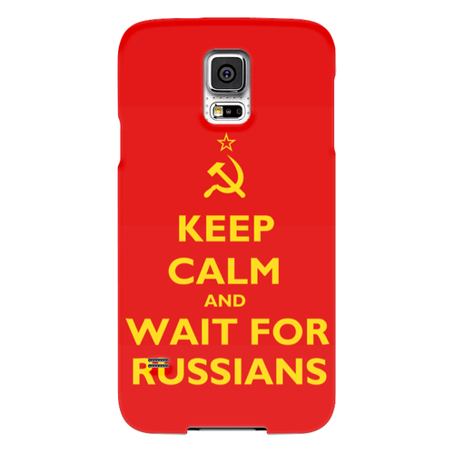 Заказать чехол для Samsung в Москве. Чехол для Samsung Galaxy S5 Keep calm and wait от forvard - готовые дизайны и нанесение принтов.