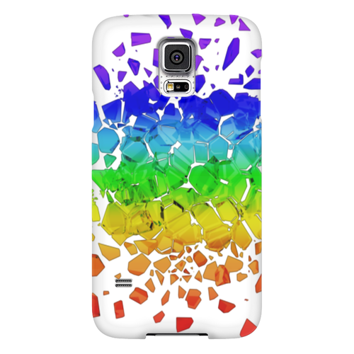 Заказать чехол для Samsung в Москве. Чехол для Samsung Galaxy S5 Broken rainbow от FireFoxa - готовые дизайны и нанесение принтов.
